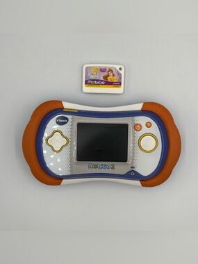 Vtech MobiGo 2 Touch Handheld Learning System + Disney Princess Video Game WORKS